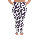 Butterfly skull white Women's PS Leggings