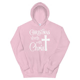 Christmas starts with Christ Women's Christmas Hoodie