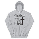 Christmas starts with Christ Women's Christmas Hoodie