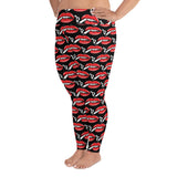 Smoking lips Black Women's PS Legging