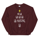 Fa La La La Mens Christmas  Sweatshirt