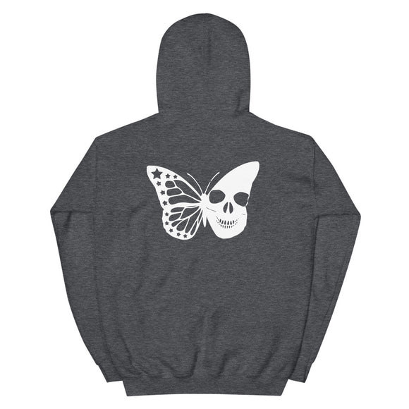 Half butterfly skull Women's Hoodie