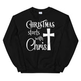 Christmas starts with Christ Women's Christmas Sweatshirt