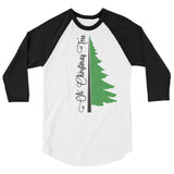 Oh Christmas Tree 3/4 sleeve raglan Women's Christmas shirt