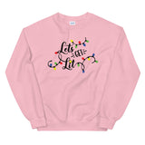 Lets Get Lit Women's Christmas Sweatshirt