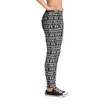 Believe Reindeer Black Women's Christmas Leggins