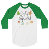 Goodbye Self Control 3/4 sleeve raglan Women's Christmas shirt