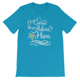 O come let us adore HIM Women's Christmas Shirt