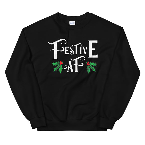 Festive AF Women's Christmas Sweatshirt