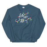 Lets Get Lit Women's Christmas Sweatshirt
