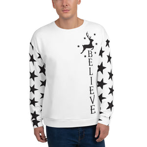 Believe Mens Christmas Sweatshirt