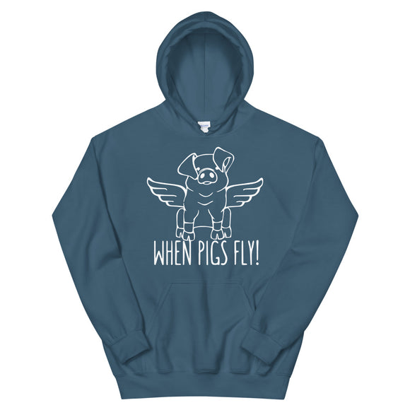 When pigs Fly Mens Hoodie