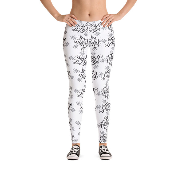 Let is snow Women's Christmas Leggins