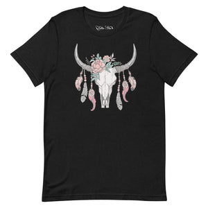 Feather Skull Women's Shirt