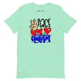 Peace love and Autism Women's Shirt