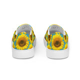 Blue Sunflower Women’s slip-on canvas shoes