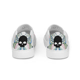 Skull Bloom Women’s slip-on canvas shoes