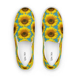 Blue Sunflower Women’s slip-on canvas shoes