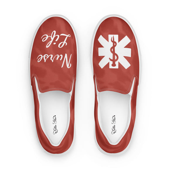 Nurse Life Women’s slip-on canvas shoes