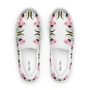 Wild Flowers Women’s slip-on canvas shoes