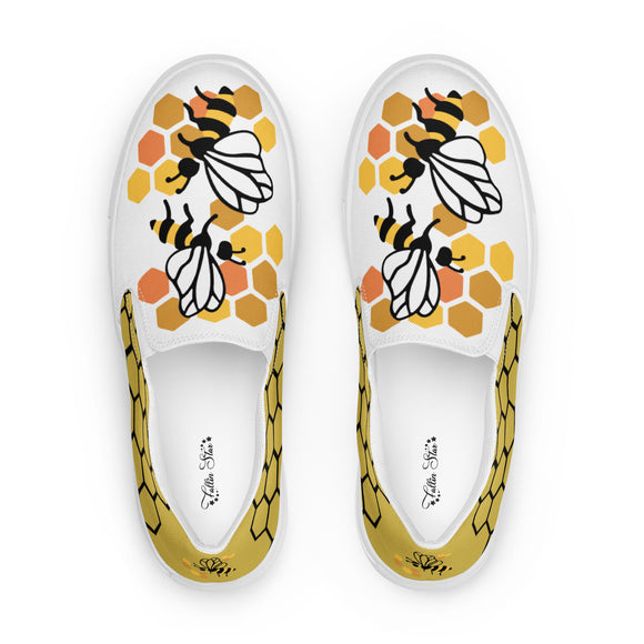 Bee Hive Women’s slip-on canvas shoes