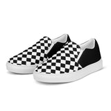 Checker Print Women’s slip-on canvas shoes