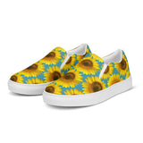 Blue Sunflower Women’s slip-on canvas shoes