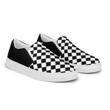 Checker Print Women’s slip-on canvas shoes