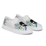 Skull Bloom Women’s slip-on canvas shoes